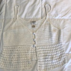 Button crochet top